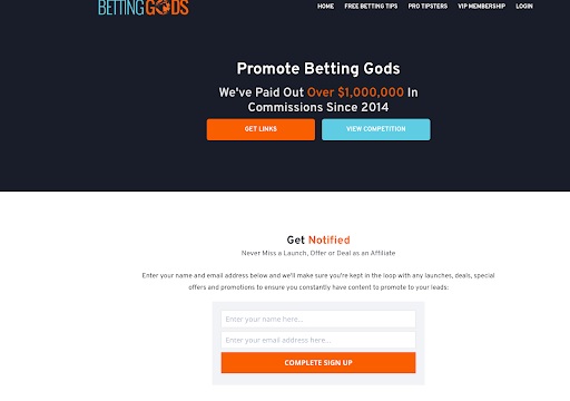Betting Gods Affiliate Program